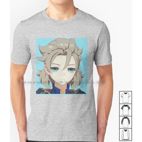 Smug Albedo T Shirt 100% Cotton Smug Albedo Albedo Genshin Impact Genshin Impact Albedo Rpg Gacha Mihoyo Gaming Video Games Pc