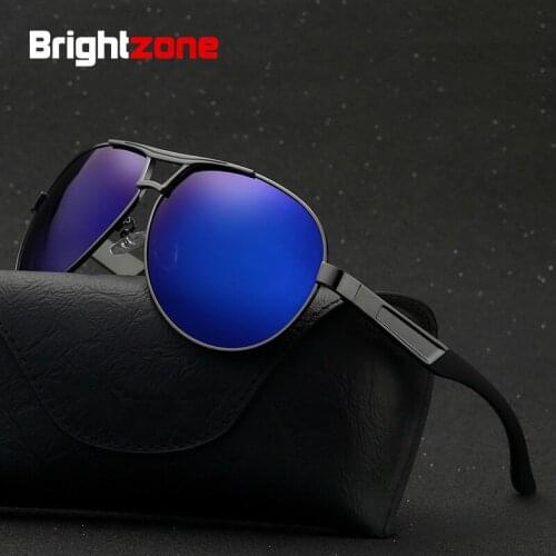 Brightzone High-denfinition Vision Uv400 Polarized Anti-UVA And UVB Sunglasses Men Man Driver Mirror Sun Glasses Gafas De Sol