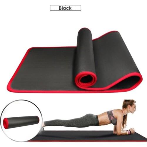 10MM Extra Thick 183cmX61cm Yoga Mats NRB Non-slip Exercise mat For Fitness Tasteless Pilates Workout Gym Mats with Bandages