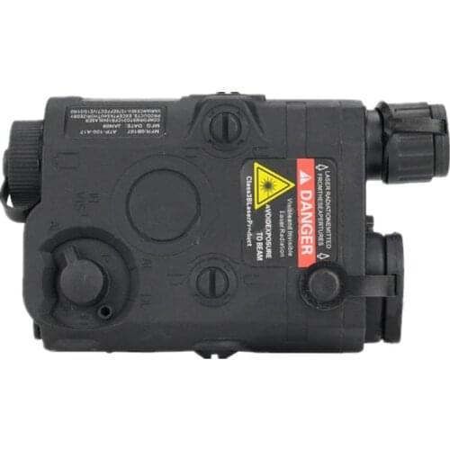 Tactical PEQ 15 Battery Case battery box + green laser black DE FG