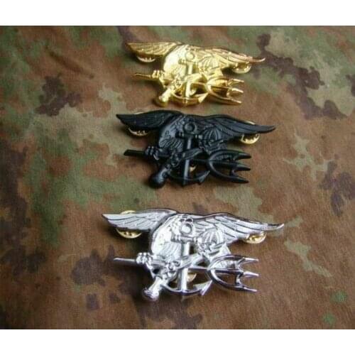 Three Us Navy Seal Eagle Anchor Trident Metal Pin Badge Insignia Military armyshop2008