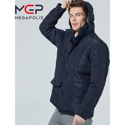 Mens Demi-season fashionable jacket with a collar-stand MGP megapolis