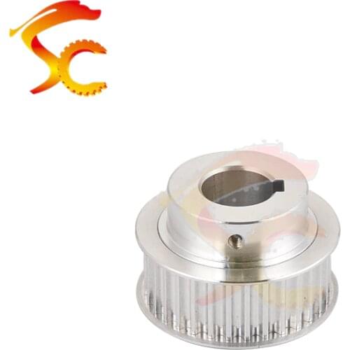 2pcs HTD 5M timing pulley 5M 32 teeth bore 19mm (Keyway 6mm) 5M 32 teeth timing pulley fit for belt width 15mm/16mm CNC