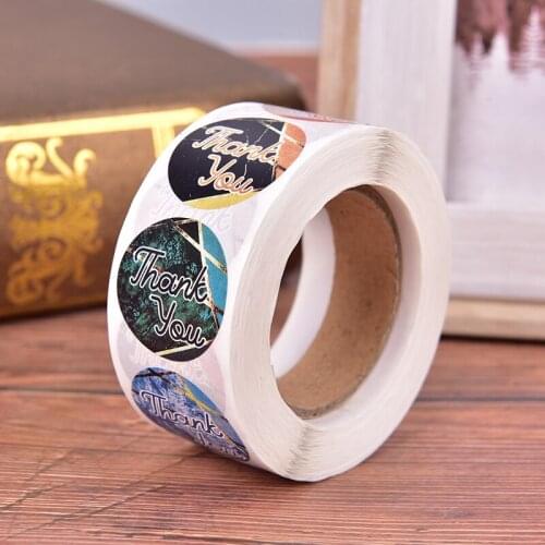 Label Stickers Thank You Stickers 1 roll Taste Business Order Home Hand made Sticker Wedding Envelope Seals
