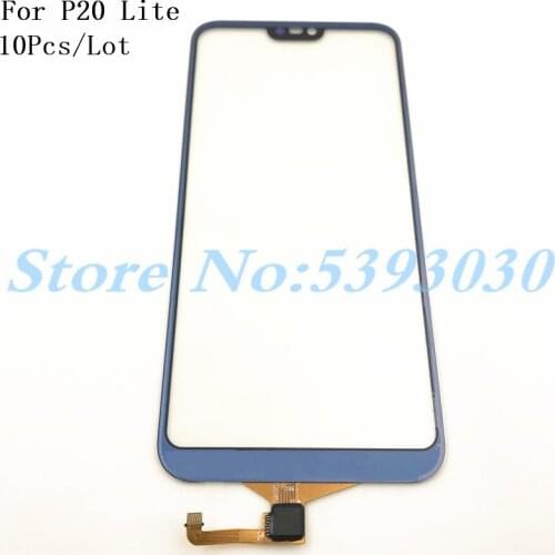 10Pcs/Lot New 5.84'' Replacement High Quality For Huawei P20 Lite Touch Screen Digitizer Sensor Outer Glass Lens Panel
