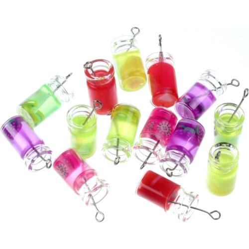 10Pcs Mixed Resin Fruit Cup With Sheeps Eye Decoration Flatback Cabochon Embellishment For Scrapbook DIY Accessoris