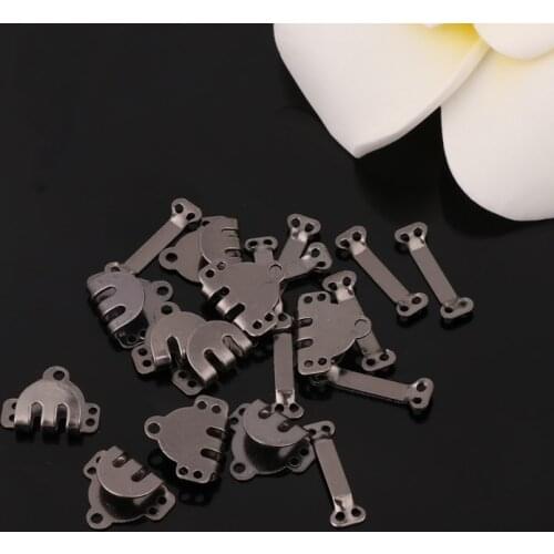 10x Trouser Skirt Hooks + Bars Fasteners For Suit Pants Extenders Tailor Sewing