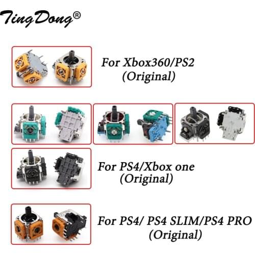 2PCS Replacement 3D joystick analog Grips stick for PlayStation 4 PS4 Pro Slim Controller for XBox One 360 Joysticks