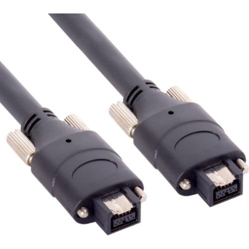 3FT 100cm IEEE 1394 ilink Firewire 800 IEEE1394 9Pin Plug to 9Pin Cable Screw Type Mount for Camera 1.0m