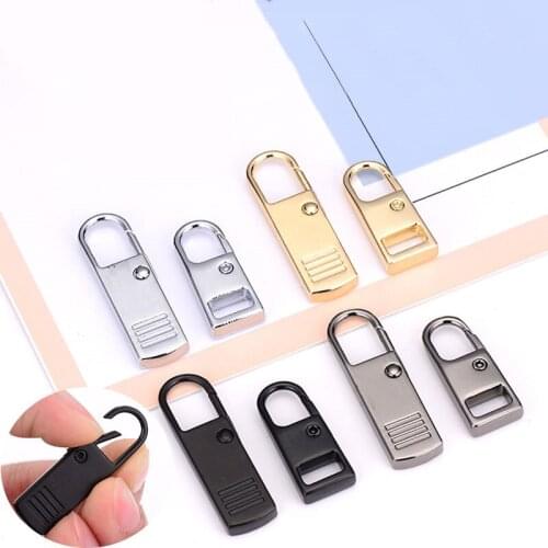 4PCS Removable Zipper Pull For Clothing Zip Fixer Travel Bag Shoes Suitcase Replacement for broken and missing zipper pulls