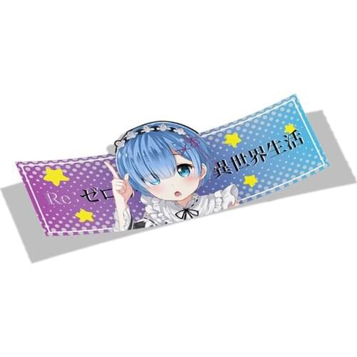 Personality Car Sticker for Re-zero Slap Sticker Anime Vinyl Rear Windshield Trunk Decal Waterproof Car Accessories Apply To Car