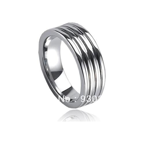 Free shipping customize size 6-16 tungsten Jewelry wedding bands for man slotted screw ring tail ring