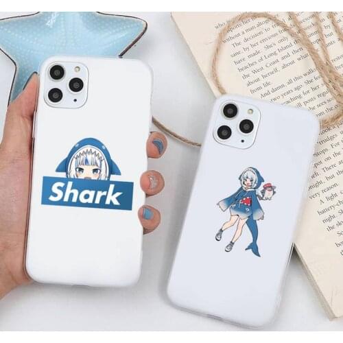 Anime Hololive Gawr Gura Phone Case For iPhone 12 Mini 11 Pro XS Max X XR 7 8 Plus