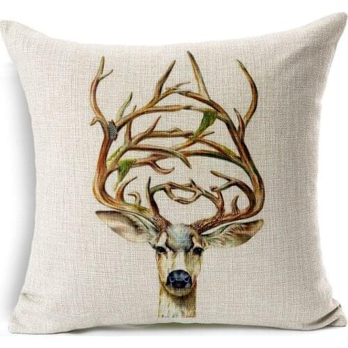 Giraffe Zebra Rhino Printed Cushion Cover Throw Pillow Covers Decorative Capa De Almofada Funda Cojines Home Decor BZT-89