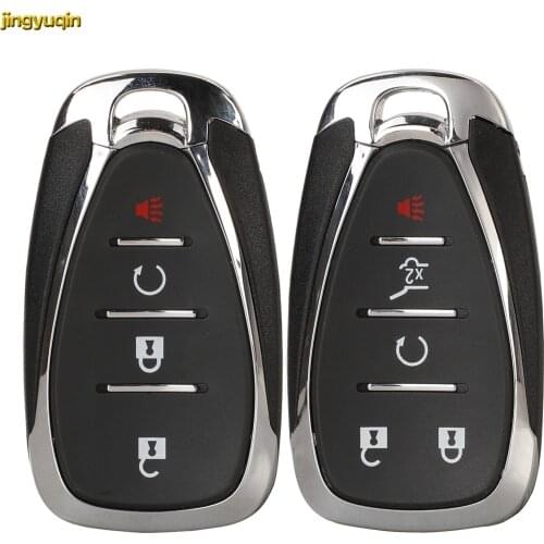 Jingyuqin 4/5BTNS Remote Car Key Fob Shell For Chevrolet New Cruze Malibu XL Camaro Menlo Orlando Trax Trailblazer Equinox