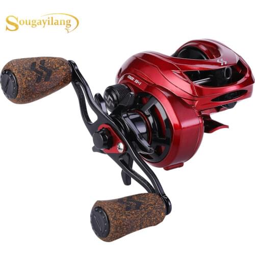 Sougayilang Baitcasting Reel Dual Brake System Reel 8KG Max Drag 9+1 BBs 8 :1 High Speed Fishing Reel