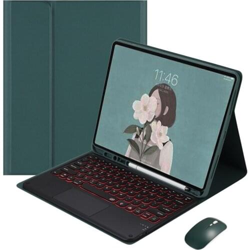 Backlit Keyboard for Teclado Galaxy Tab S6 Lite Keyboard Case for Samsung S6 Lite Russian Spanish Hebrew Portugese Tablet Cover