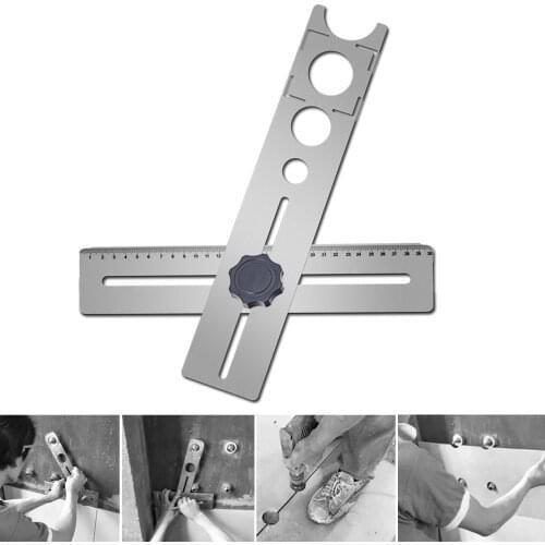 Wall Marking Machine Ruler Adjustable Opening Locator Construction Tool Parts Tile Hole Locator Hole-Opening Universal