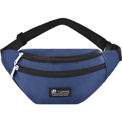 Fashion Outdoors Trave Waist Bag Women Mens Solid Color Crossbody Zipper Hip Belt Bags Casual Fanny Pack Chest Phone Pouch