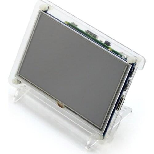 5 inch HDMI LCD Display Module with Clear Case USB Touch Control Support Raspberry Pi 3 Model B+ Banana Pi Beaglebone Black