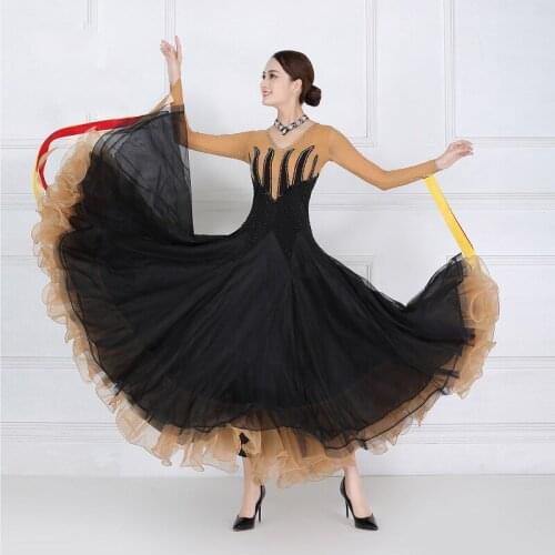 New High Quality Custom Made Ballroom Dance Dresses Women Tango Waltz Dancing skirts Ballroom Competition Dance Dress