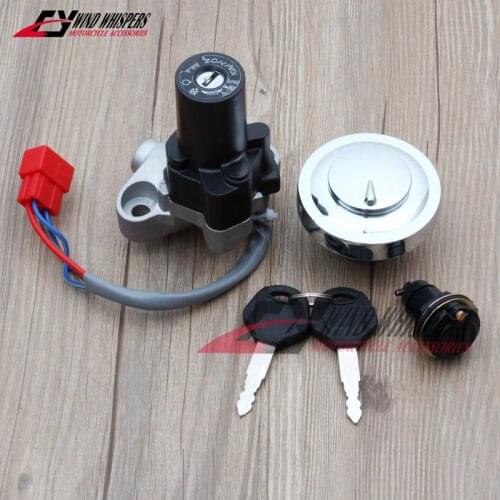Motorcycle Ignition Switch Fuel Tank Gas Cap Seat Lock Key Set For Yamaha DS400 XVS 400 Drag Star 1996-2008 XVS400