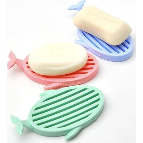 Whale Shape Portable Soap Dishes Bathroom Plate Case Travel Hiking Soap Holder Container Soap Box Rack Bathroom Products