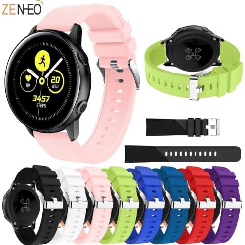 New arrival 20mm For Samsung Galaxy active watch 42mm Strap For Samsung active 2 watch band Rubber Silicone bracelet watch Strap