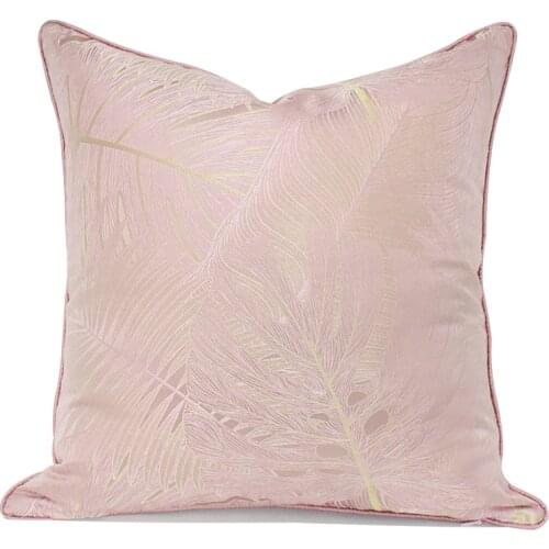 Luxury cushion cover 50x50 pink throw pillow cover