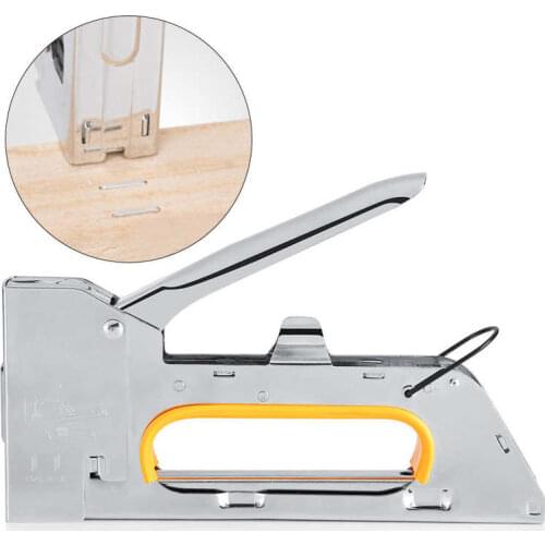 Manual Staple Gun Stainless Steel Construction Staple Gun Furniture Stapler to Hold 1008F Staples Power Tool Accessories
