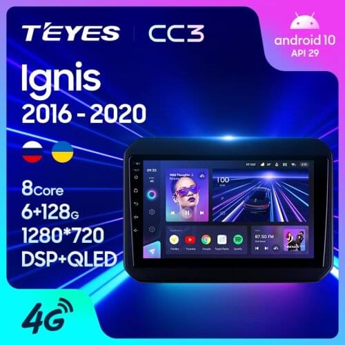 TEYES CC3 For Suzuki Ignis 2016 - 2020 Car Radio Multimedia Video Player Navigation stereo GPS Android 10 No 2din 2 din DVD