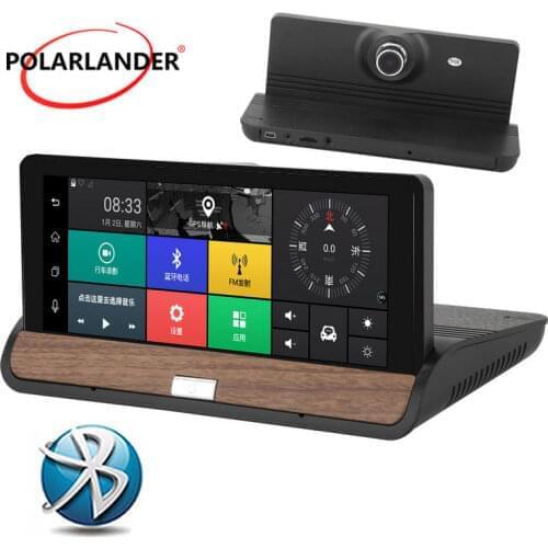 Video Recorder Car Center GPS Navigation 7 Inch IPS Car DVR 1080P Dual Lens With Rear View Camera Wifi Micro SD TF USB Android