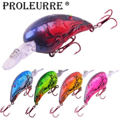 Proleurre 1pcs 11.5g 7cm Crankbait Fishing Wobbler Artificial Crank Bait Bass Fishing Lure Carp Fishing Popper Hard Bait Pesca