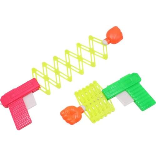 Retractable Fist Shooter Trick Toy Kids Plastic Festival Gift For Fun Classic Elastic Telescopic Fist Gun Funny Child Prank Toy