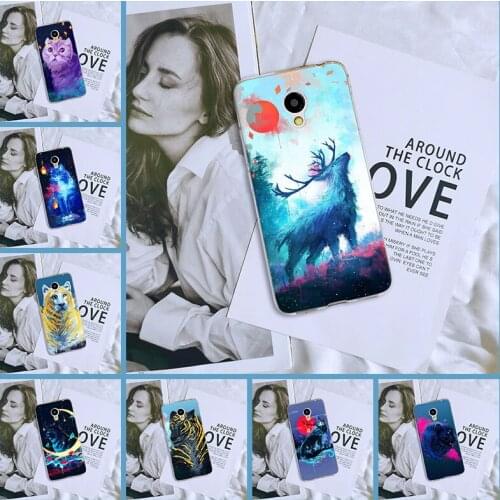 Back Cover For Meizu M2 M3 M3S M5 M5C M5S M6 M6S M6T Silicone Soft Cool Animal Wolf Cat Phone Case For Meizu M6 M5 M3 M2 Note