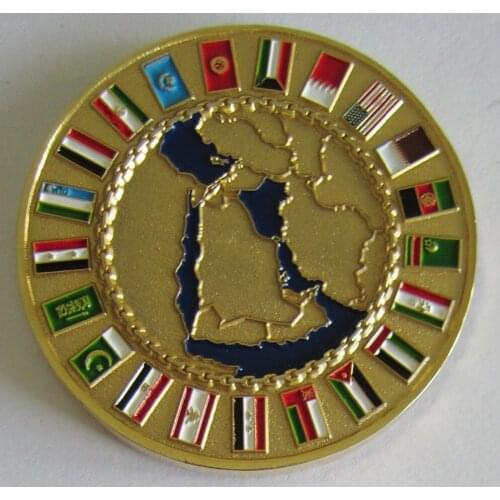 Environmental protection gold-plated coins national flags coins