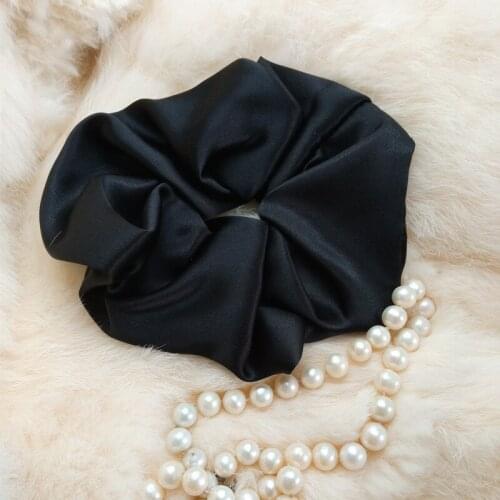 100% Real Silk 6cm wide silk scrunchie Women big hairband 16 momme silk Hairband Hair Accessories Hair Ba