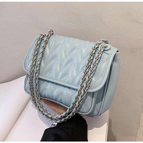 High Quality Pu Leather Chain Women Bags Fashion Desiger Large Capacity Female Handbags Shoulder Bag Luxury Ladies Crossbody Bag