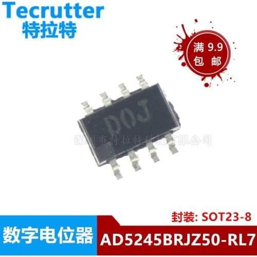 10pcs/lot AD5245BRJZ50-RL7 SOT23-8 Department/D0J Digital Potentiometer Brand New & Original