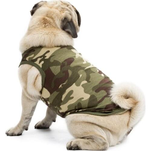 2017 Spring Summer Dog Clothes for Samll Dogs Pet Vest Hoodie Camouflage Style for Small Dogs Cat