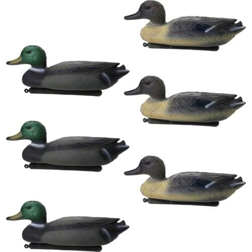 6Pcs Fishing Hunting Male Duck Decoy Hunting Decoy w/ Weighted Keel Bird Flyer Garden Decor Lawn Ornamental охота и снаряжение