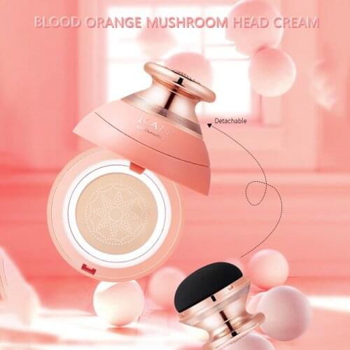 BB Air Cushion Foundation Mushroom Head CC Cream Concealer Whitening Makeup Cosmetic Waterproof Brighten Face Base Tone TSLM1