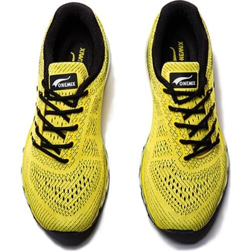 ONEMIX New Men Running Shoes Breathable Road Walking Air Cushion Slip On Sport Shoes Outdoor Womens Fitness Light Sneakers