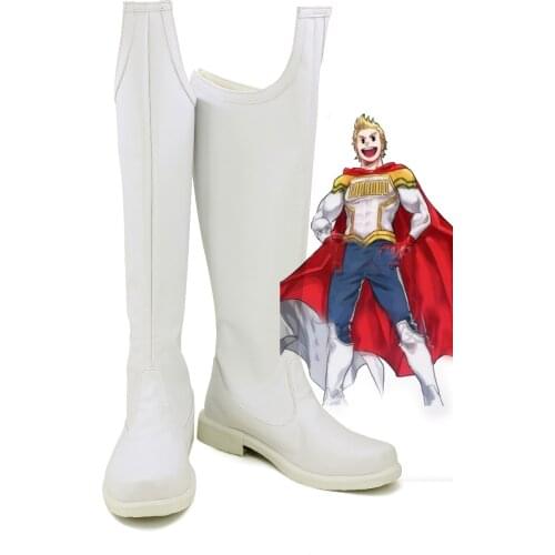 Boku no Hero Academia My Hero Academia Cosplay Shoes Lemillion Mirio Boots High Heel Shoes Zipper Up Shoes