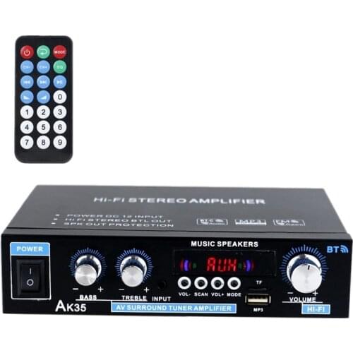 Digital Power Amplifier,Bluetooth 5.0 AUX Power Amplifier Board Stereo Audio AMP Module for Home Music