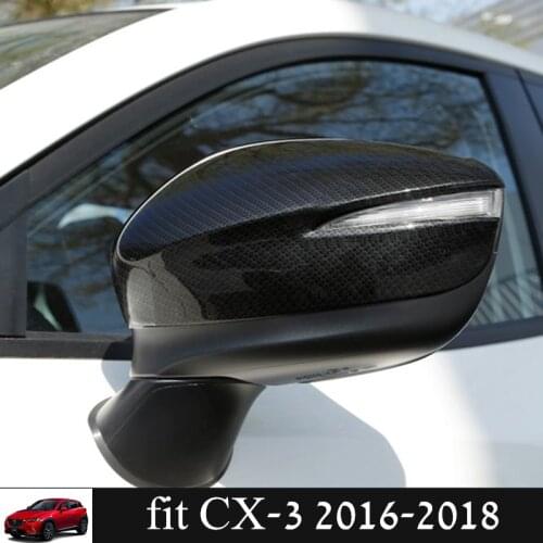 CX-3 CX5 ABS Side Door Mirrors Rearview Cover For MAZDA CX-3 CX3 2016-2018
