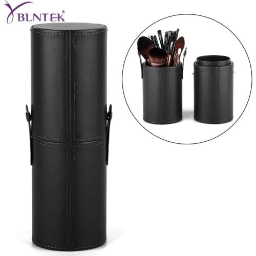 YBLNTEK Makeup Brush Holder Professional Makeup Storage Holder Leather Travel Case Cosmetics Bags Brush Organizer for Women Girl