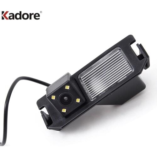 For Hyundai i30 Solaris Verna hatchback Genesis Couple For Kia Soul Car Rearview Camera Backup Reverse Cameras CCD 4 LED Lights