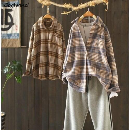 Goghvinci Women's Plaid Shirts