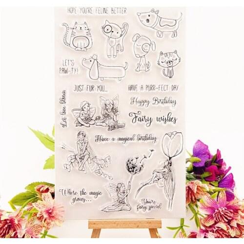 Hot selling animal transparent clear stamp / silicone seal roller stamp DIY scrapbook album / card production